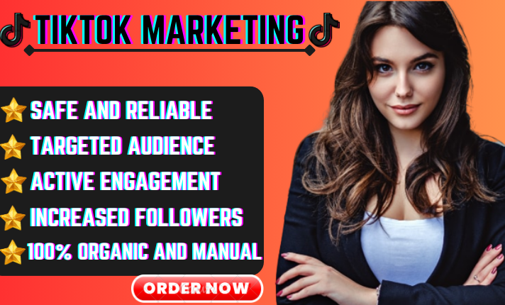 I will organically manage and do super fast tiktok growth and promotion