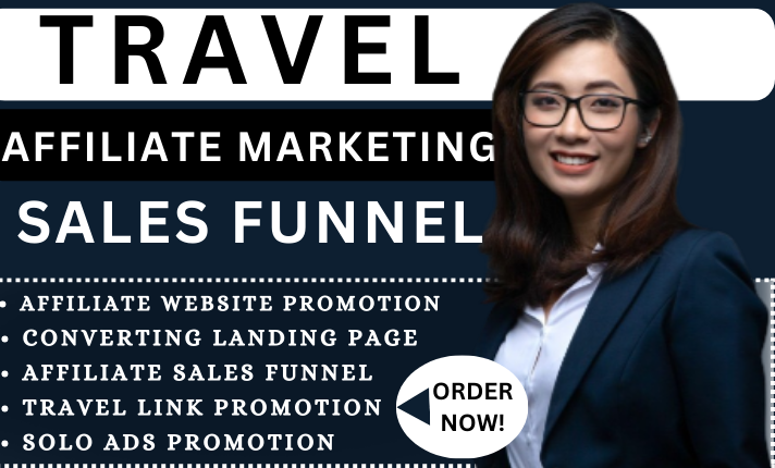 I will do sales automated travel affiliate marketing , travel affiliate sales funnel