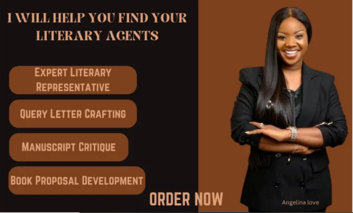 I will help you get literary agent for books, query letter, critique, ebook writer