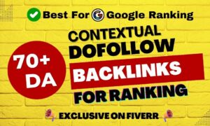 I will do high da do follow contextual SEO backlinks