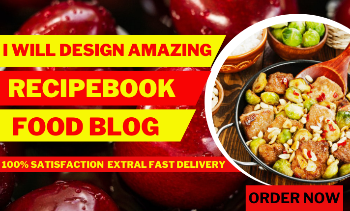 I will design amazing cookbook recipe book kindle ebook