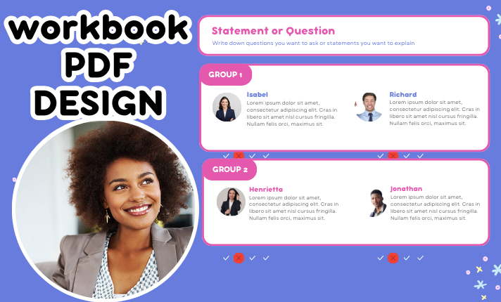 I will design a well engaging workbook pdf design lead magnet book