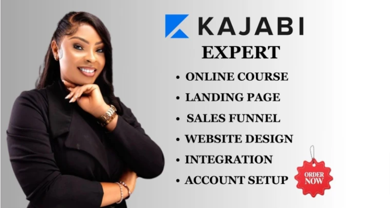 I will kajabi website design, kajabi online course, kajabi sales funnel, landing page