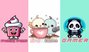 I will design cute kawaii cartoon mascot logo in hand drawing style