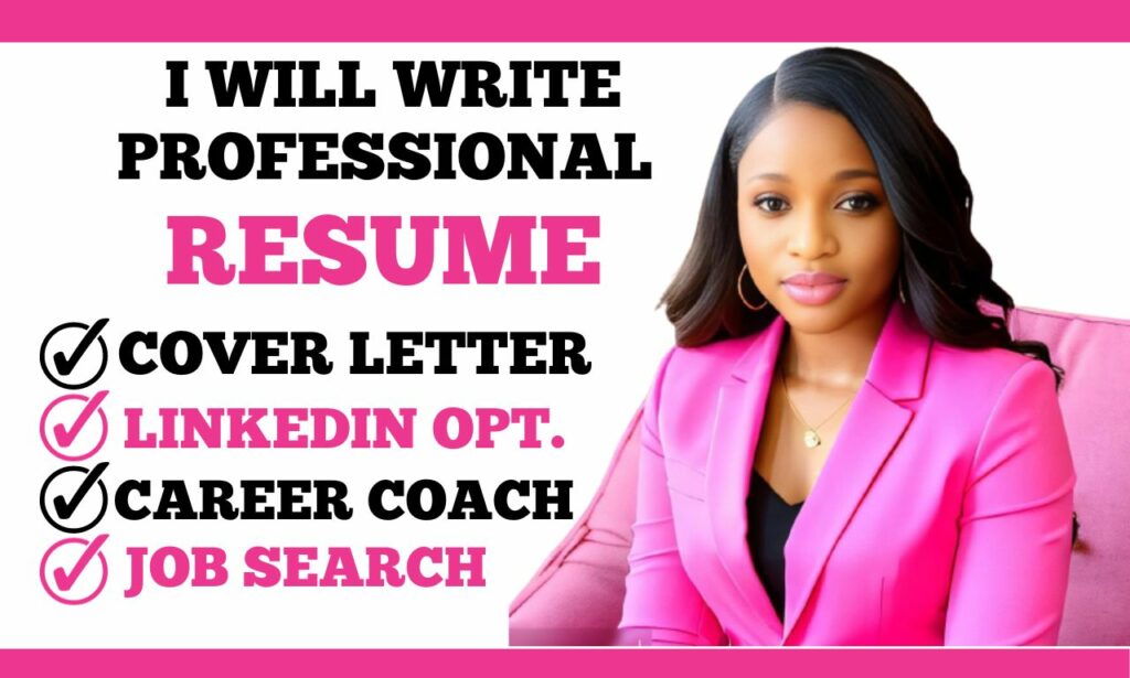 I will craft sales, marketing, banking, IT ,executive, resume, cover letter, linkedin