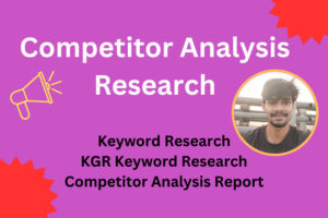 I will provide best product, kgr keyword research or competitor analysis