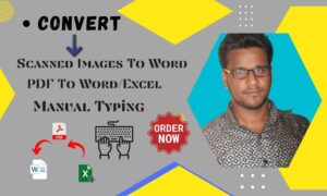 I will convert PDF to word ,pdf to excel, image to word