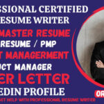 I will write scrum master resume, product manager, project management, scrum master