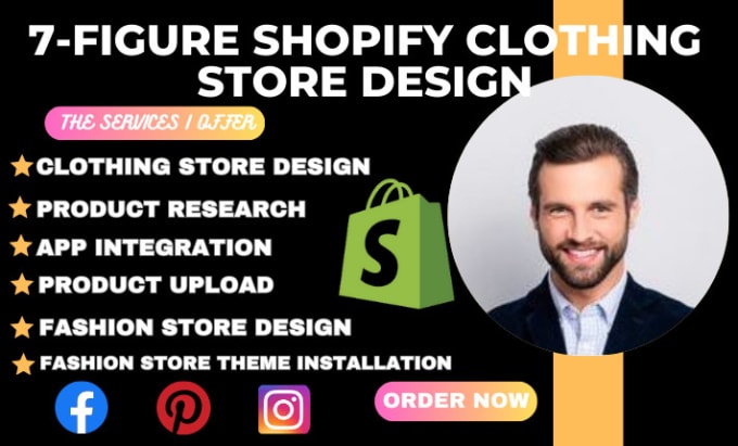 I will build fashion clothing shopify store, set up shopify print on demand store