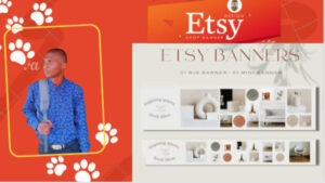 I will design a eye catching etsy store banner ,brand logo favicon