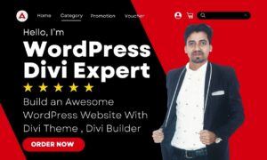 I will do divi theme customization to create wordpress website