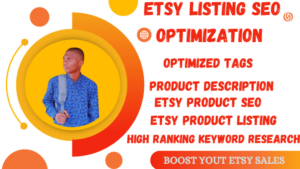 I will do etsy SEO title tags to rank listings and boost sales