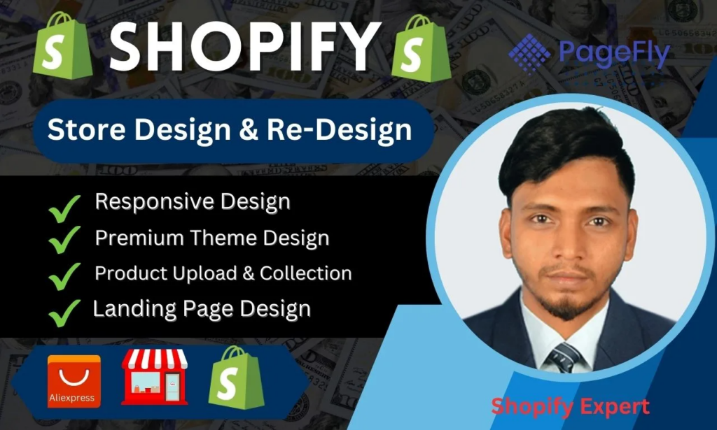 I will create and design your shopify website shopify store
