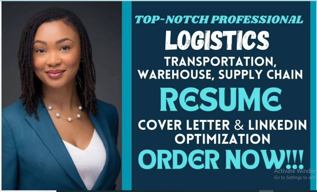 I will craft logistics, transportation, supply chain, warehouse resume