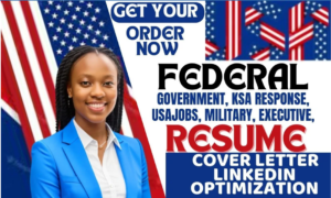 I will write federal, military, veteran, resume, ksa response, USA jobs