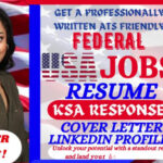 I will write federal resume, ksa response for military, veteran, government, and usajobs