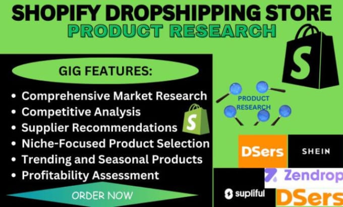 I will find winning products for droppshipping,shopify product research