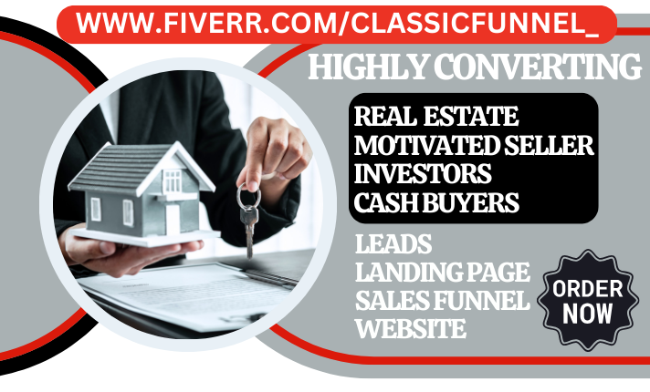 generate real estate motivated seller investors active cash buyers leads website