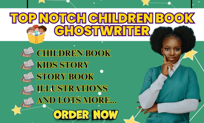 I will ghostwrite children story, kids book writing, children book illustration