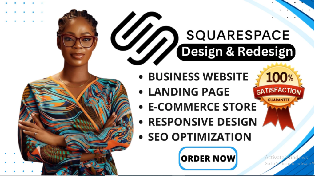I will build a professional and responsive squarespace website