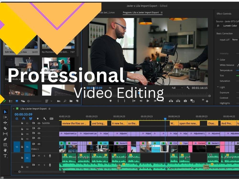 I will edit professional videos for your projects