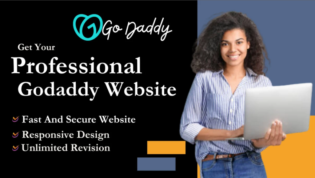 I will create a professional godaddy website design, godaddy ecommerce, godaddy builder