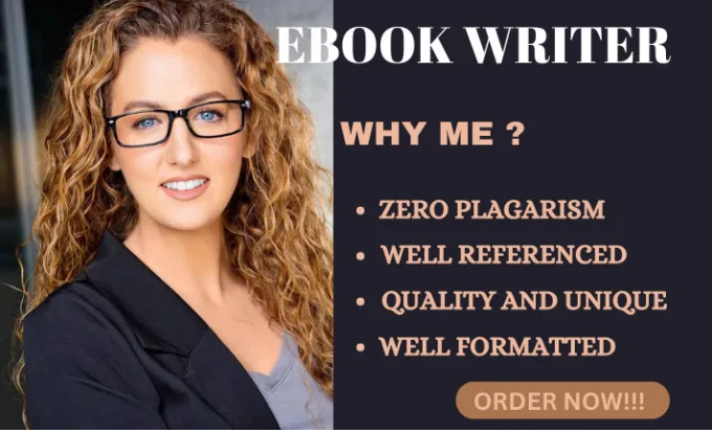 I will be your professional ebook writer, ebook ghostwriter, ghost book writer