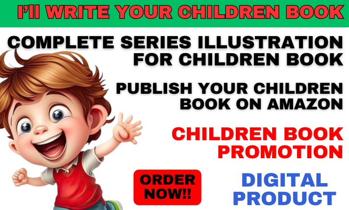 I will do children story book illustration,children illustration,kids book writing