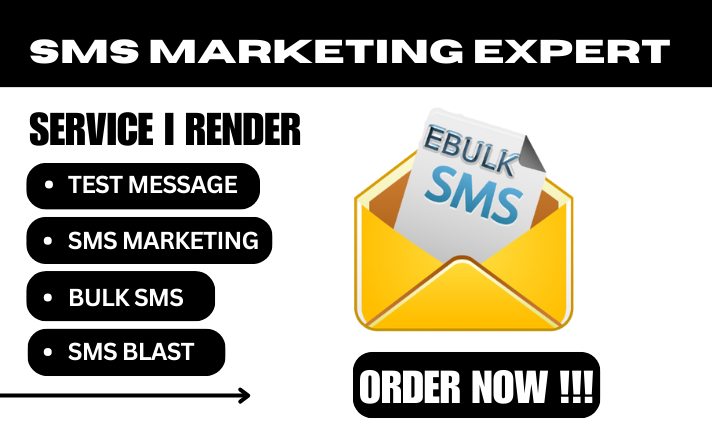 I will do bulk SMS and test message marketing one time blast sms