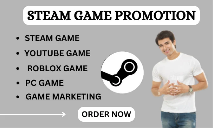 I will promote your steam game, roblox game to get wishlist