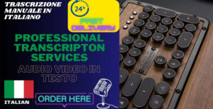 I will accurately do italian video and audio transcription