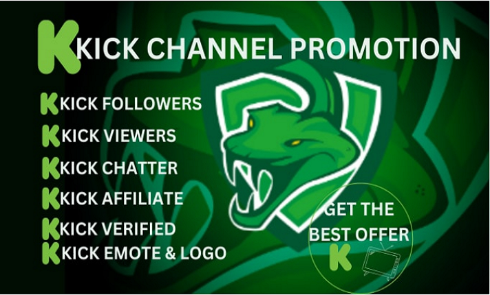 kick promotion and bring life viewers to your kick channel stream