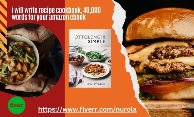 I will write recipe cookbook, 40,000 words for your amazon ebook