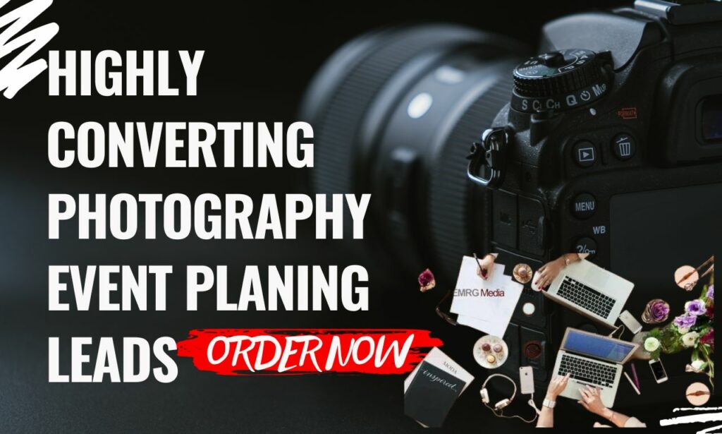 I will generate high exclusive photography, event planning leads via facebook ads