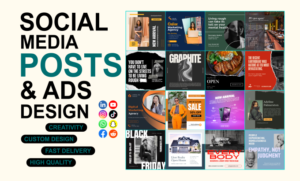 I will do creative social media design, posts, banner ads