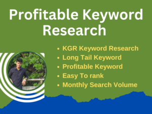 I will provide best product, kgr keyword research or competitor analysis