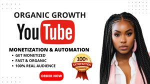 I will do organic promotion of your youtube channel monetization