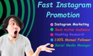 I will Instagram promotion growth expert and social media manager