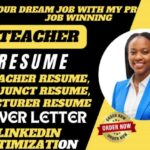 I will write a teacher, lecturer, adjunct, academic, professor, resume