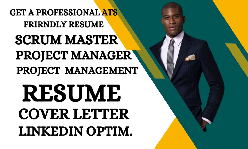 I will write scrum master resume, scrum master, pmp, project management, agile resume