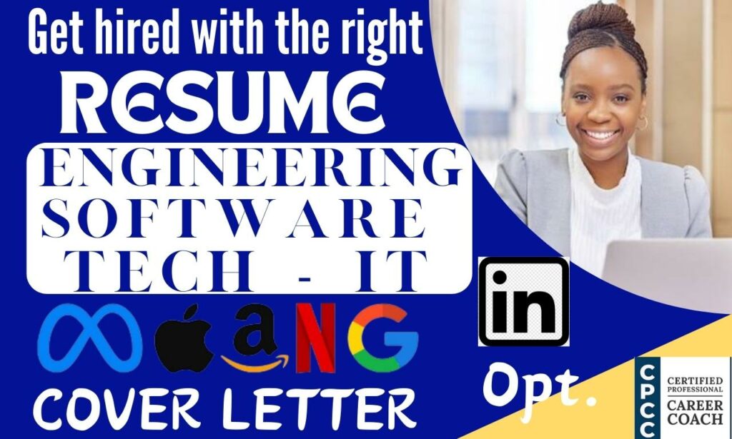 I will draft standard engineering, faang software engineer or technical resume