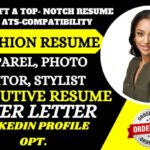 I will write fashion resume, photo editor and executive resume