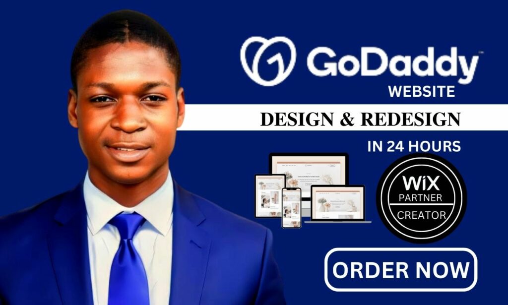 I will design godaddy redesign godaddy website godaddy ecommerce SEO