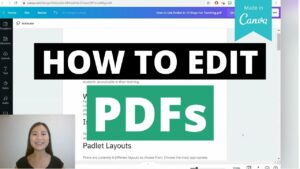How To Edit PDFs For Free Using Canva #tutorial - YouTube