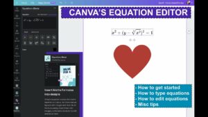 Type #EQUATIONS in @Canva using Canva's new equation editor #math #teacher # canva #canvatips - YouTube