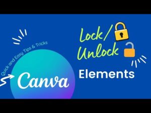 9. How Lock And Unlock Elements and Objects In Canva - YouTube
