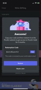 Here's a free code for anyone to use for picsart gold I don't use it so why not : r/teenagers