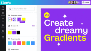 Creating and using colour gradients - Canva Help Centre