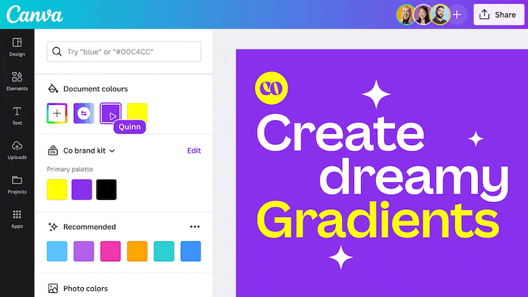 How can you make gradients in Canva to enhance your designs?