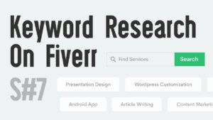 Gig Ranking on Page No.1 and Keyword Research on Fiverr (2021) - YouTube